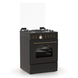 smartgas | κουζίνα μεικτή tgs 4310 anth Rustic με ηλεκτρικό φούρνο και εστίες αερίου Thermogatz