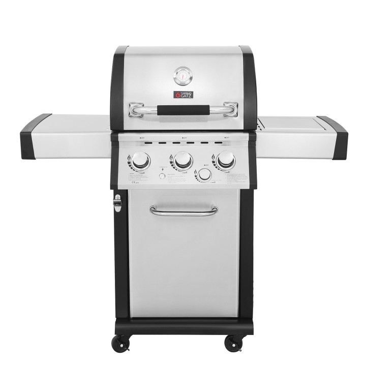 smartgas | ψησταριά υγραερίου gs grill superior 3+1 inox με πλαϊνή εστία Thermogatz