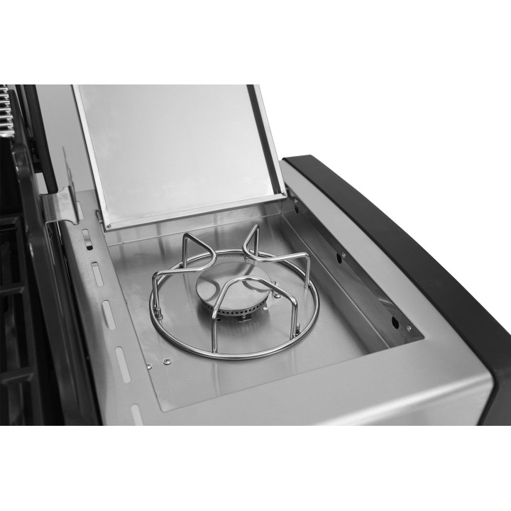 smartgas | ψησταριά υγραερίου gs grill superior 3+1 inox με πλαϊνή εστία Thermogatz