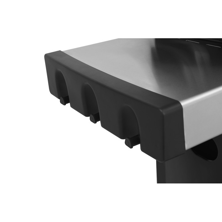 smartgas | ψησταριά υγραερίου gs grill superior 3+1 inox με πλαϊνή εστία Thermogatz