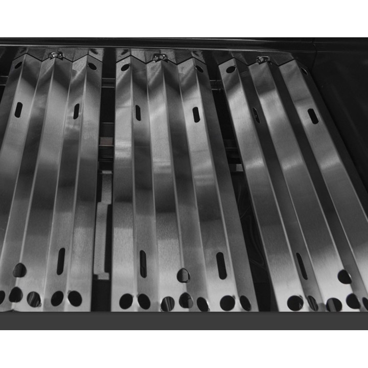 smartgas | ψησταριά υγραερίου gs grill superior 3+1 inox με πλαϊνή εστία Thermogatz