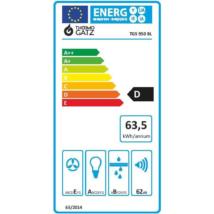 smartgas | απορροφητήρας καμίνι TGS 950 BL RUSTIC THERMOGATZ