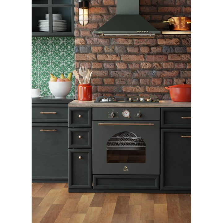 smartgas | απορροφητήρας καμίνι TGS 950 BL RUSTIC THERMOGATZ