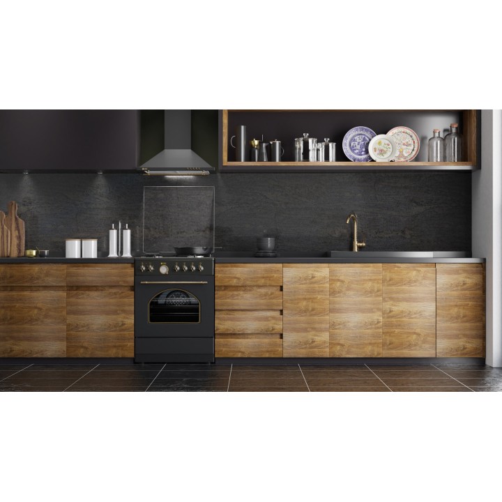 smartgas | απορροφητήρας καμίνι TGS 950 BL RUSTIC THERMOGATZ