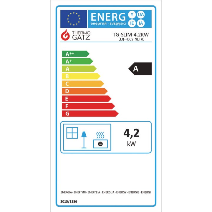 smartgas | σόμπα υγραερίου slim tg slim 4.2 kw Thermogatz