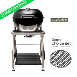 smartgas | ascona 570 g black ψησταριές υγραερίου Outdoorchef και δώρο την μαντεμένια σχάρα διαμάντι και με νέα μειωμένη τιμή