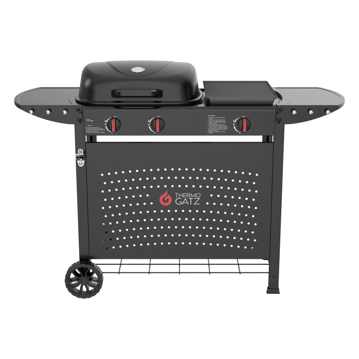 smartgas | ψησταριά υγραερίου gs grill 2 + plancha Thermogatz