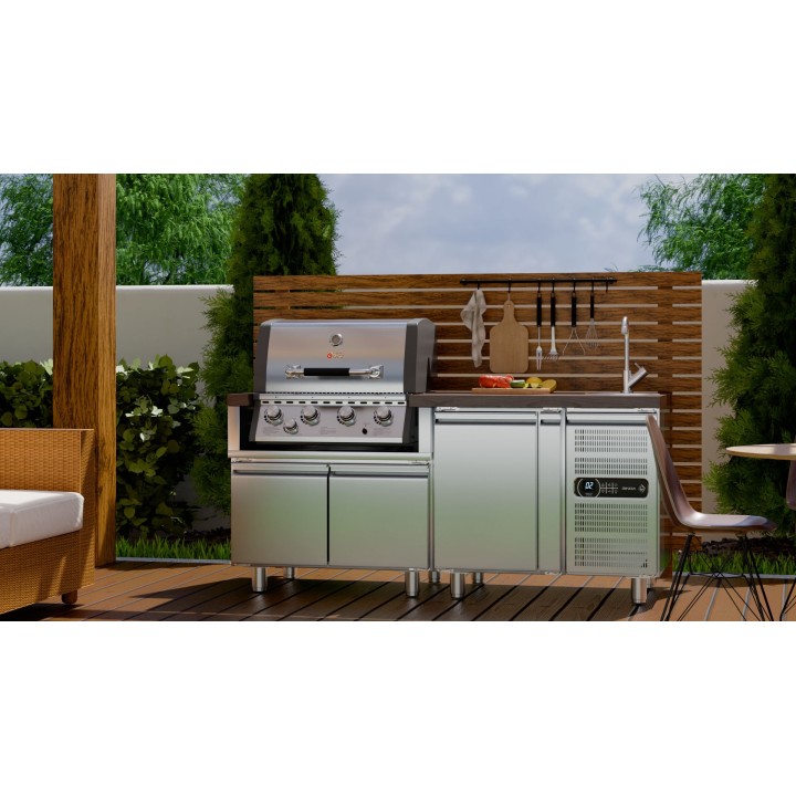 smartgas | ερμάριο inox bbq tgh b1 m61 με πόρτες Thermogatz