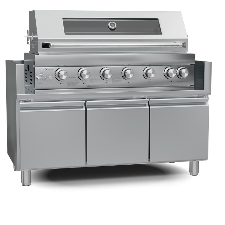 smartgas | ερμάριο inox bbq tgh b1 b8b g με πόρτες Thermogatz