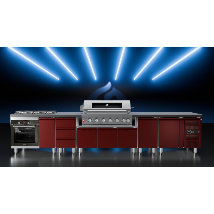 smartgas | ερμάριο inox bbq tgh b1 b8b g με πόρτες Thermogatz