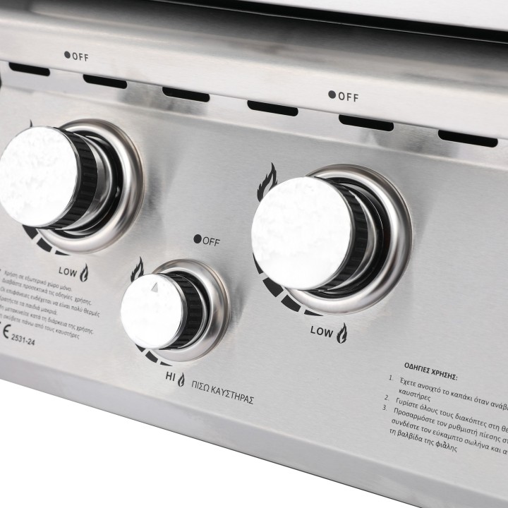 smartgas | ψησταριά υγραερίου semi prof tgh bi m61 4+1 Thermogatz
