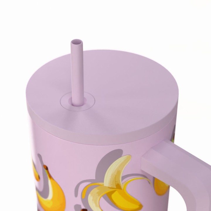 smartgas | Θερμός StrawTumbler XL Save The Aegean 900ml Banana Mood