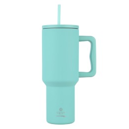 smartgas | Ποτήρι Θερμός ESTIA Straw Tumbler XL 1200ml Bermuda Green